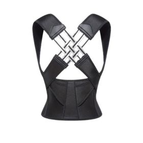 Posture Corrector For Men Women, Adjustable Anti Hunchback Back Brace, Breathable Shoulder Straightener For Upper Back Posture Support (Option: Black-XXL)