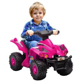 6V Kids ATV Quad w/ Music, Forward, for 2-6 Years, Pink (Option: Pink)
